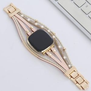 Leather Band Compatible with Fitbit Sense/Versa 3 Bands